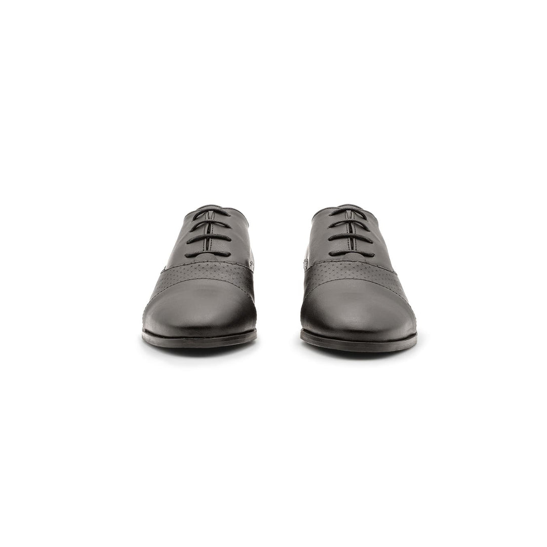 Chaussures de ville végan et écologique femme richelieu noire - Aiko Cog