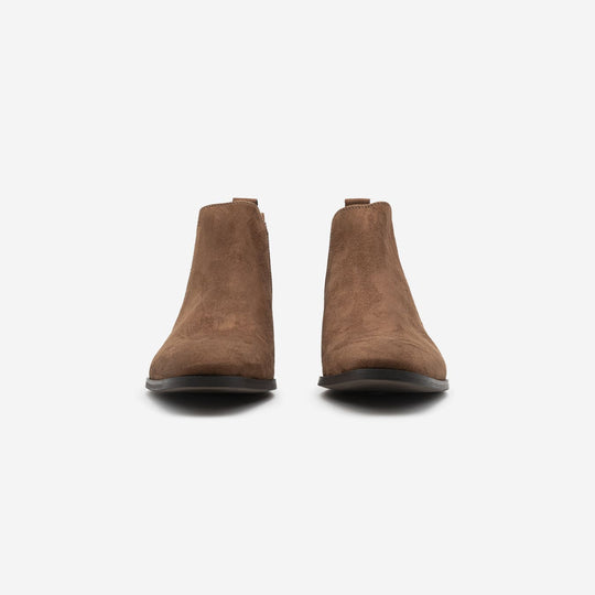Alan - Marron Faux Suede