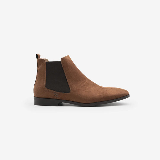 Alan - Marron Faux Suede