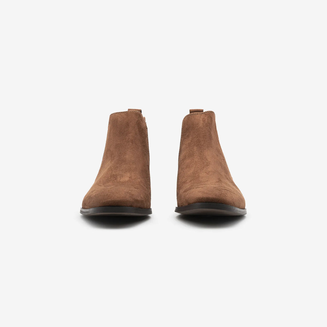 Alan - Marron Faux Suede