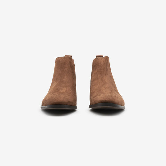 Alan - Marron Faux Suede