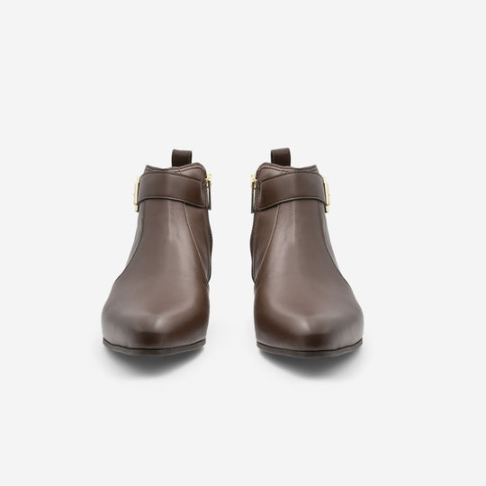 Bottine végan et écologique femme marron - Olympe Cog