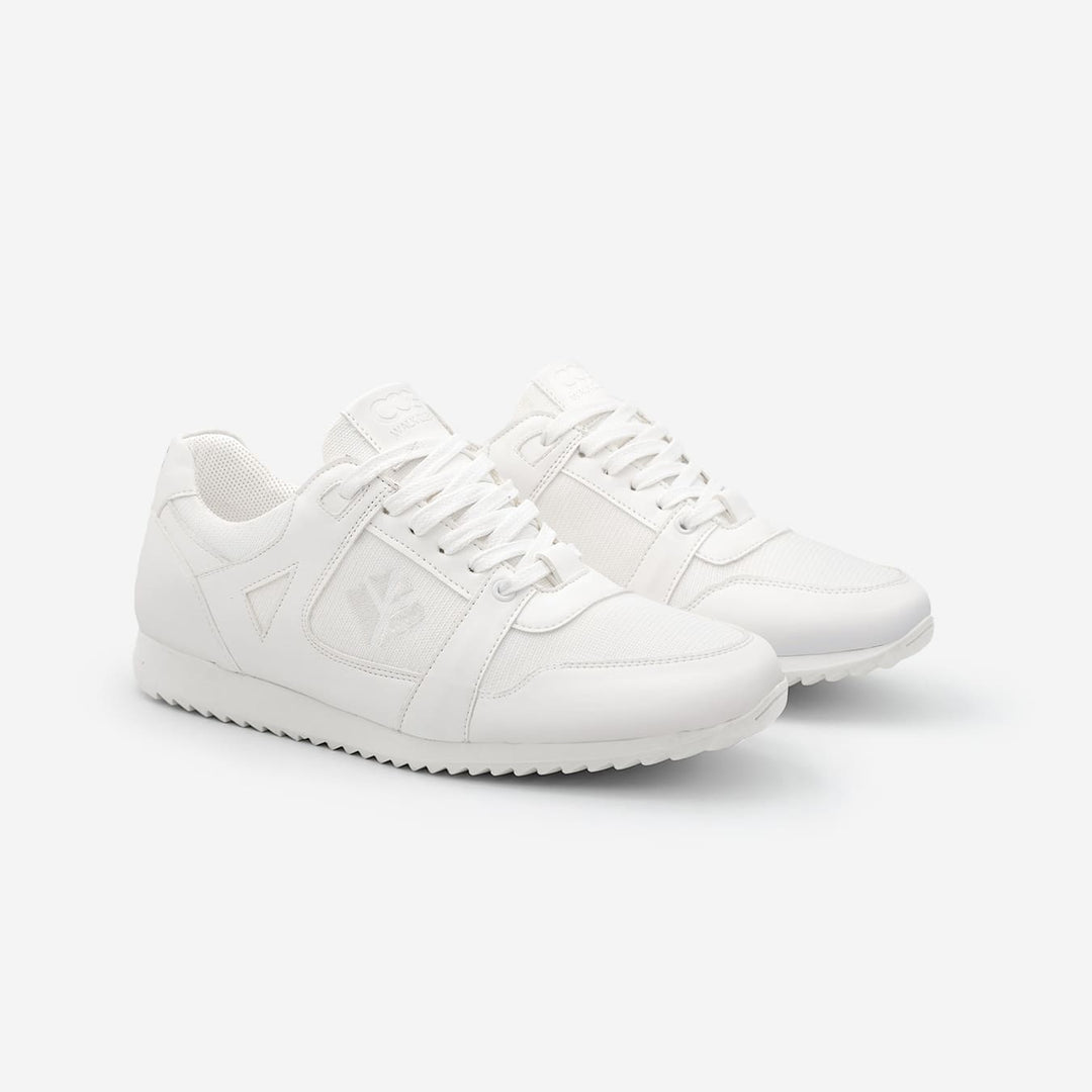 Baskets running végan et écologique femme blanche - Raven Cog