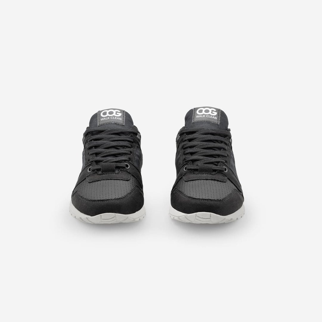 Baskets running végan et écologique homme noir - Raven Cog