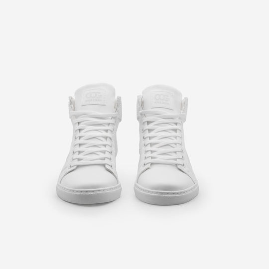 Baskets sneakers montantes végan et écologique blanche - Wallace Cog