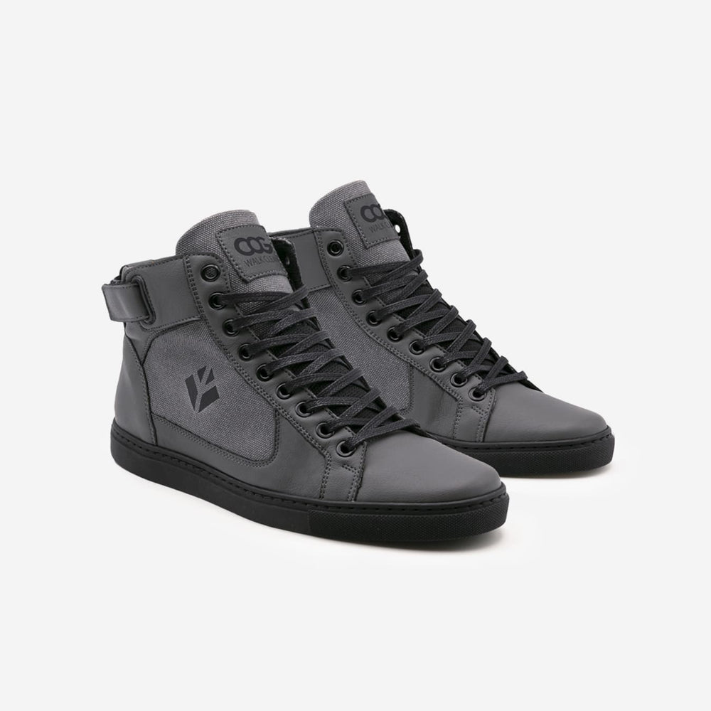 Baskets sneakers montantes végan et écologique grise - Wallace Cog
