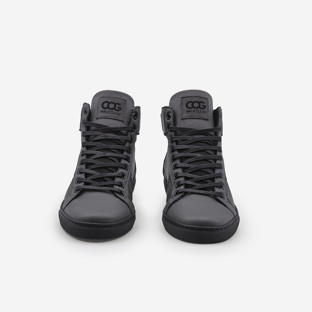 Baskets sneakers montantes végan et écologique grise - Wallace Cog