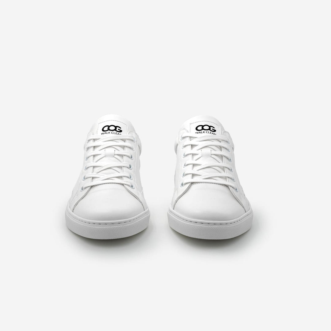 Sneakers baskets basses végan et écologique blanc noir - Winton Cog